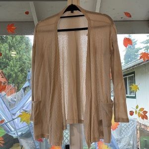 Tan cardigan